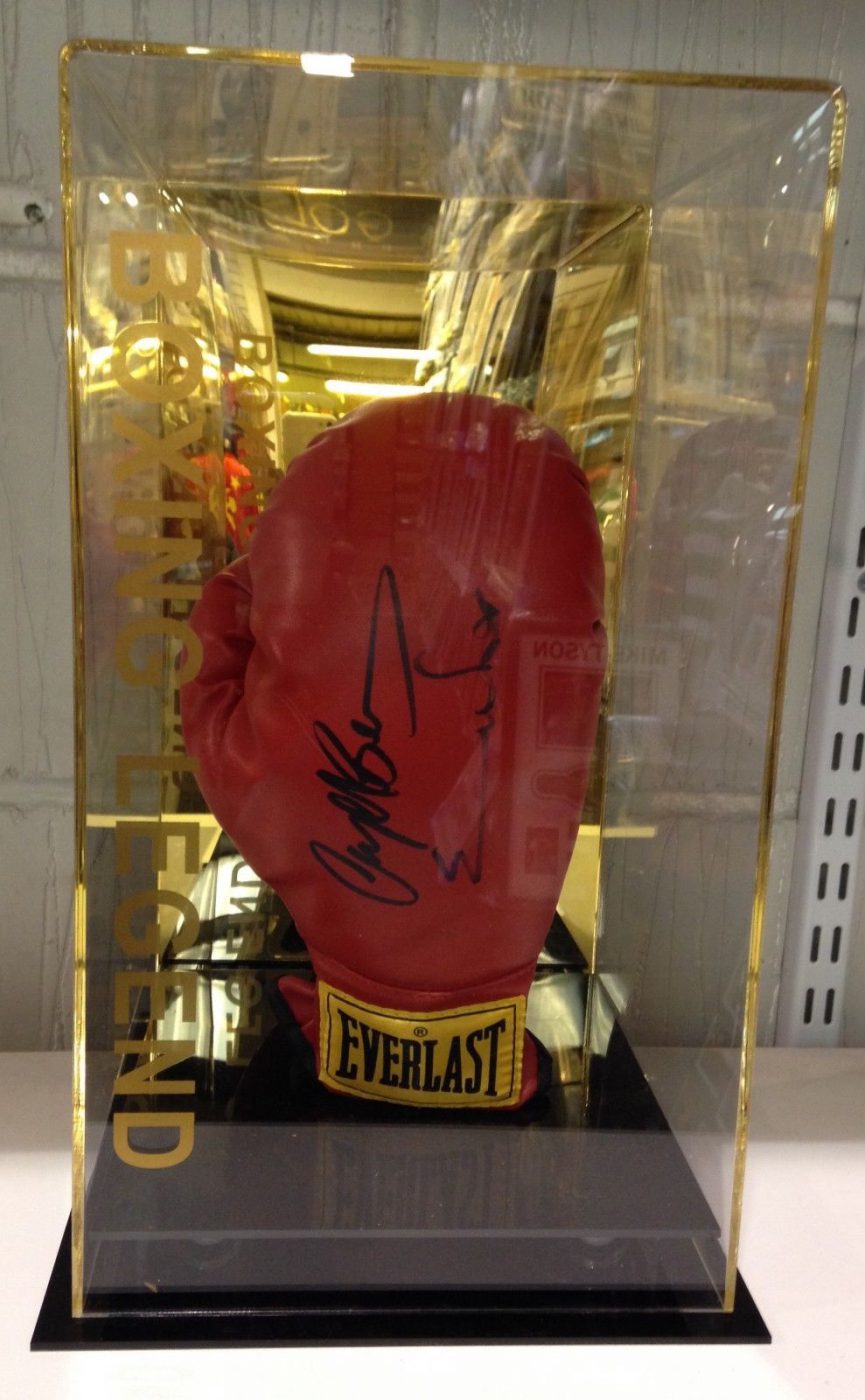 Dual Signed Chris Eubank Nigel Benn Boxing Glove With Display Case