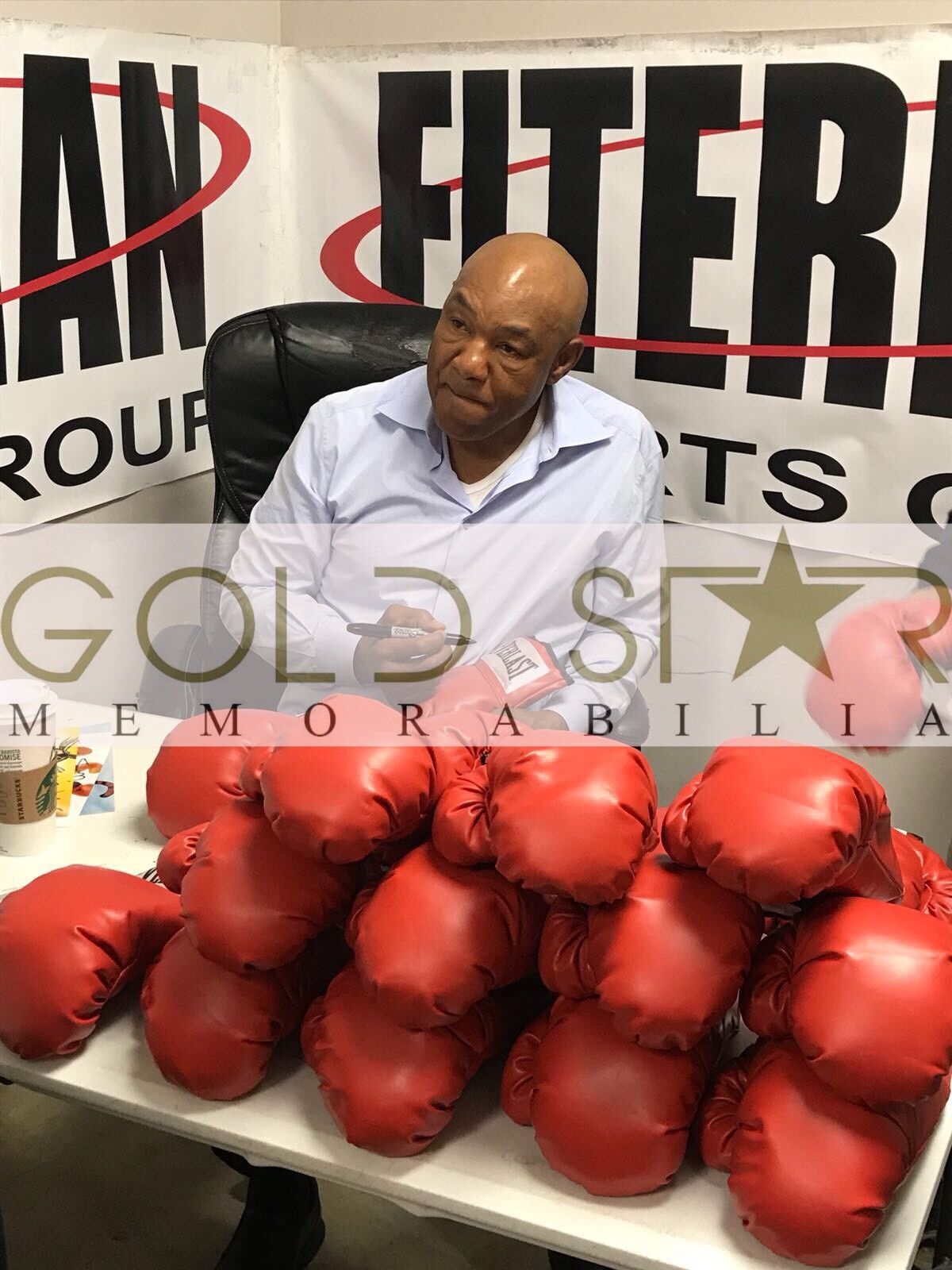 george foreman signed glove