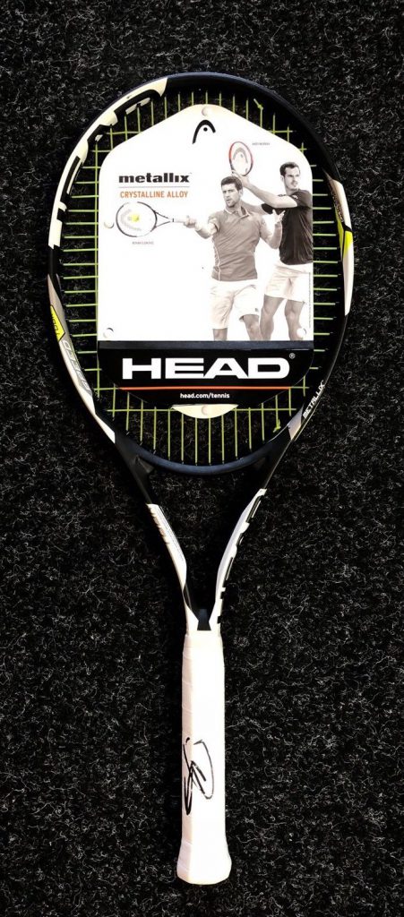 Novak Djokovic Hand Signed Head Tennis Racket PROOF AFTAL ...