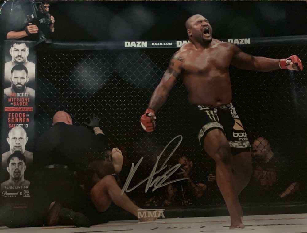 Quinton " Rampage " Jackson Signed Photo 16x12 AFTAL COA