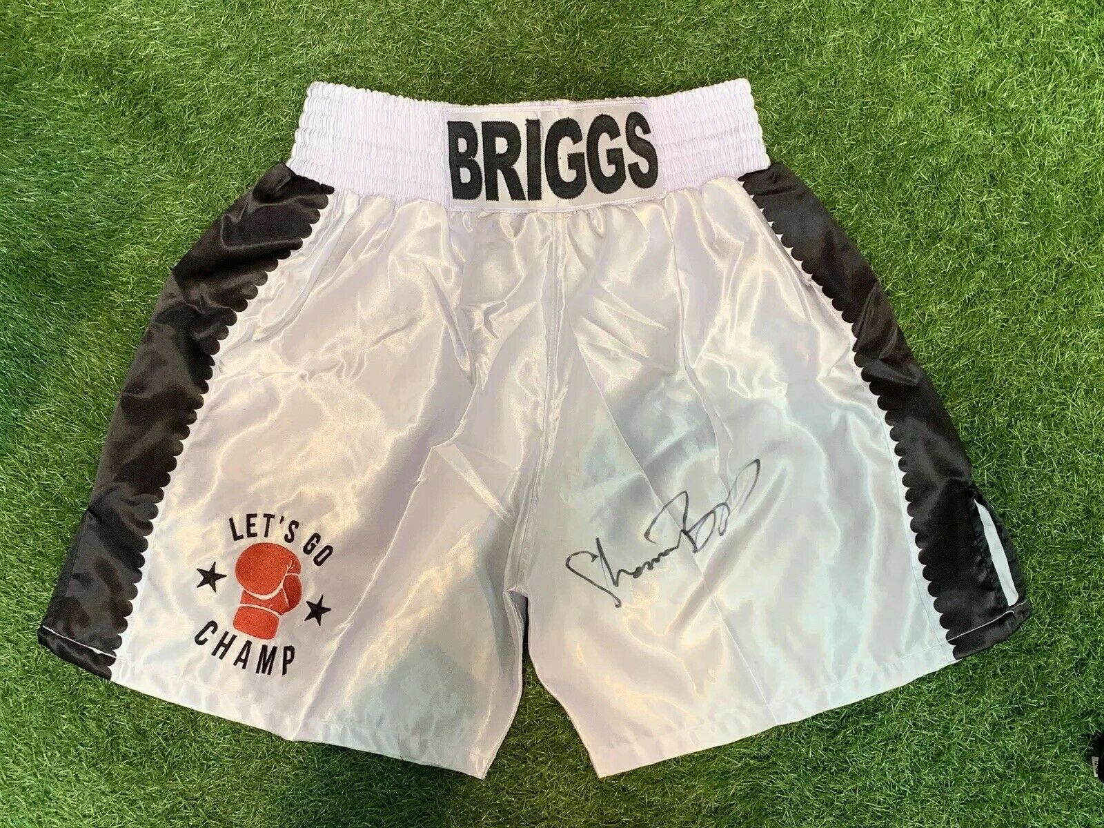 Shannon Briggs Signed Boxing Shorts | Gold Star Memorabilia