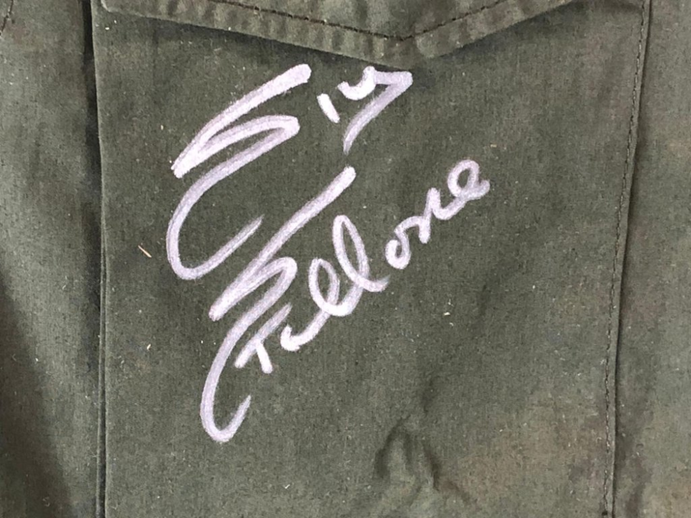 Framed Sylvester Stallone Hand Signed Rambo First Blood M65 Military Jacket - Image 4