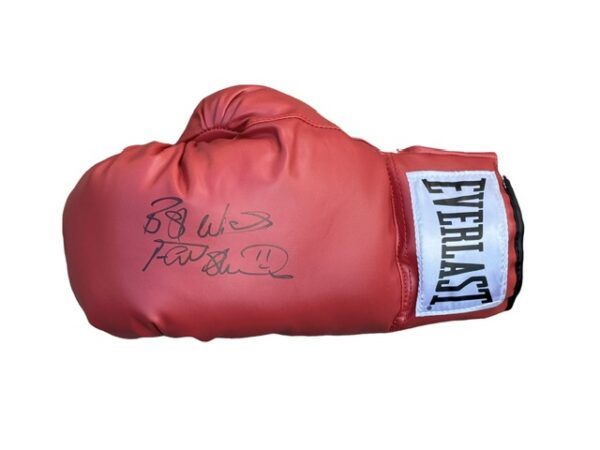 Frank Bruno Hand Signed Red Everlast Boxing Glove