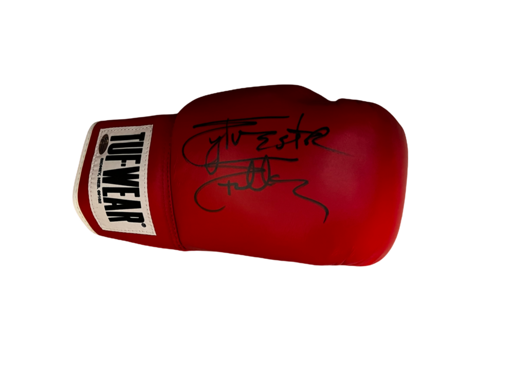 Sylvester Stallone Signed Red Tuf Wear Boxing Glove (Full Signature)