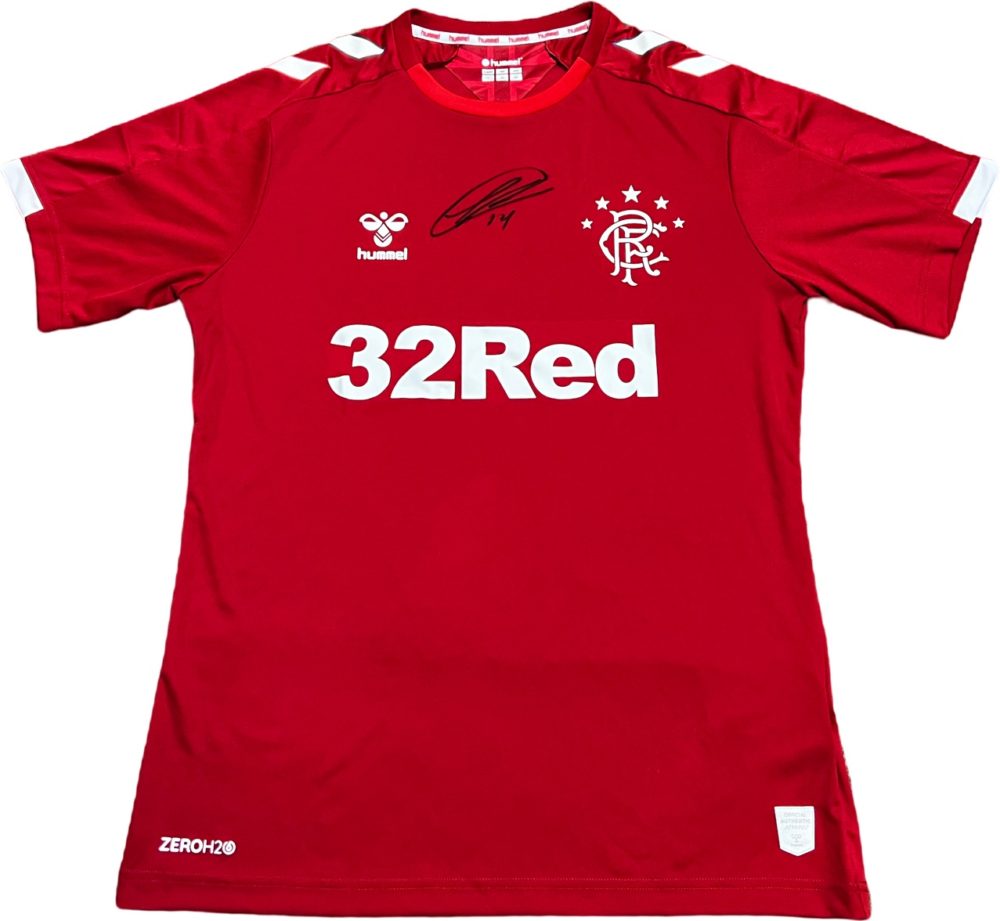 Ryan Kent Signed Rangers 2019-2020 Football Shirt