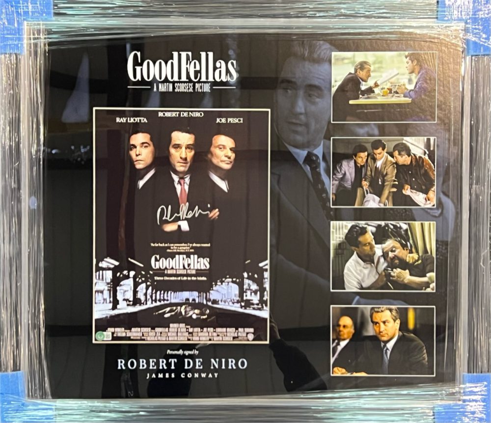 Framed Robert De Niro Hand Signed Goodfellas 16x12 Photo