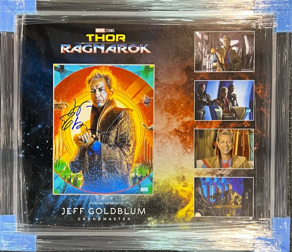 Framed Jeff Goldblum Hand Signed Thor: Ragnarok The Grandmaster 11x14 Photo