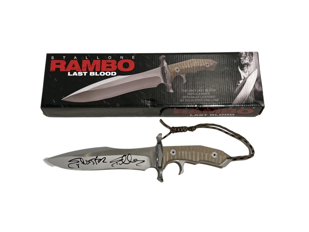 Sylvester Stallone Hand Signed Last Blood Rambo Knife