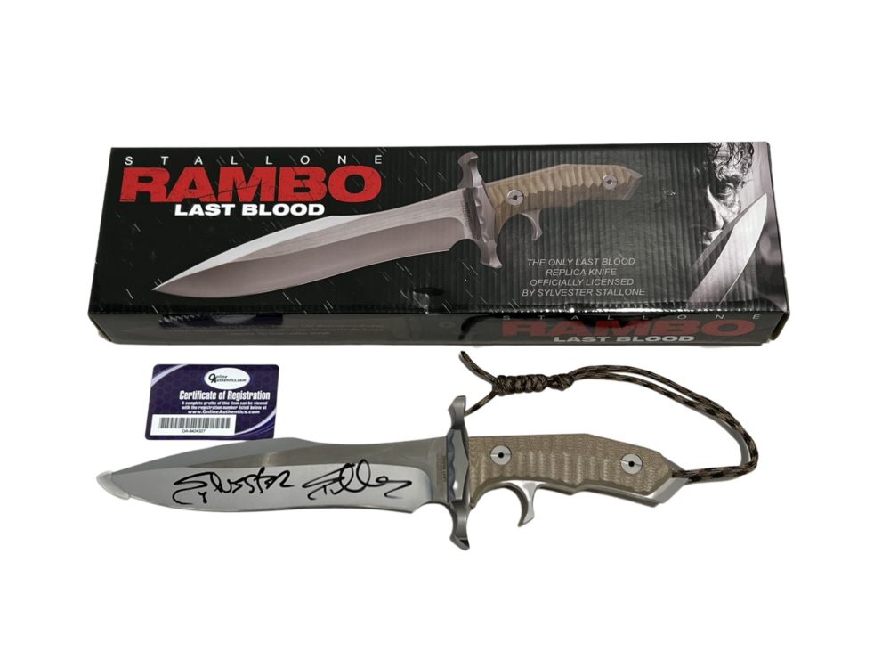 Sylvester Stallone Hand Signed Last Blood Rambo Knife - Image 3