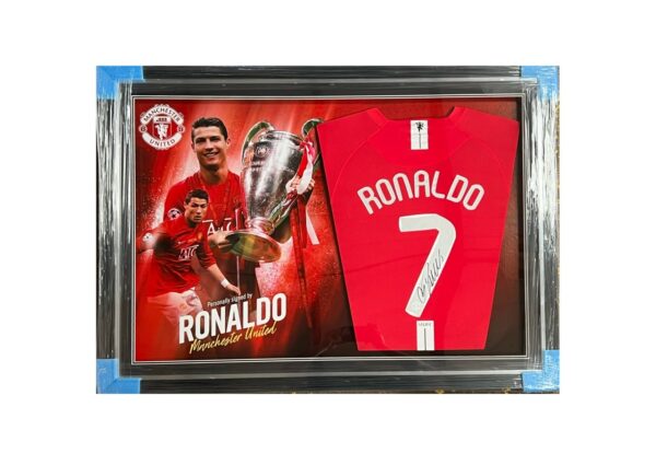 Cristiano Ronaldo Signed Manchester United Champions League 2008