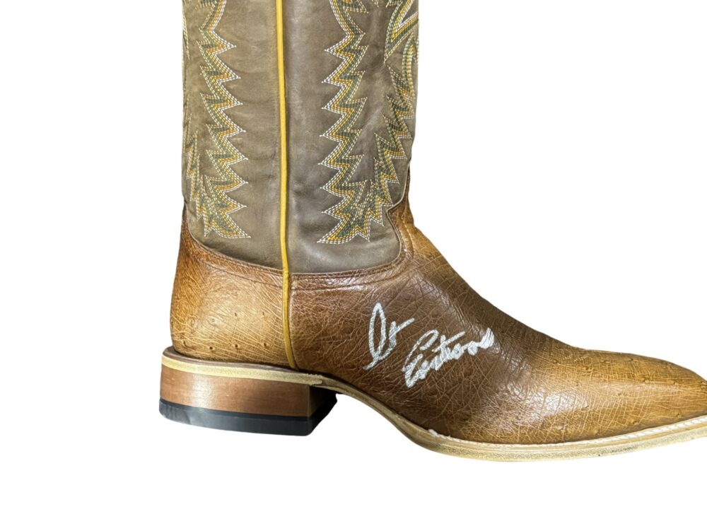 Clint Eastwood Hand Signed Cowboy Boot With COA (A004113) - Image 2