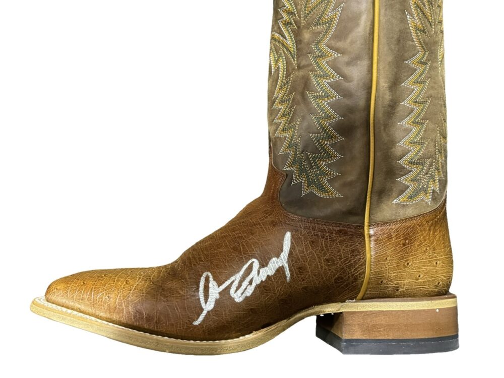 Clint Eastwood Hand Signed Cowboy Boot With COA (A004115) - Image 2