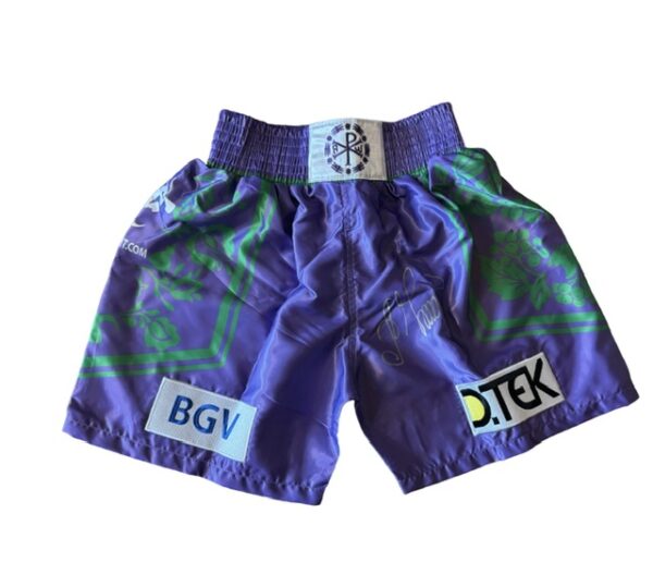Oleksandr Usyk Signed Fight Replica Boxing Shorts/Trunks V Tyson Fury