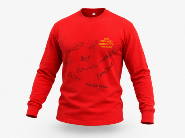 England Hand Signed 1966 World Cup Football Shirt